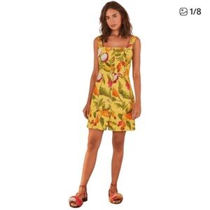 Farm Rio Fruit Lovers yellow dress